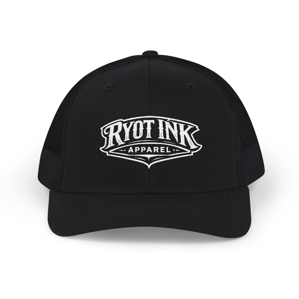 Embroidered Ryot Ink Trucker Hat — Vintage Logo Snapback Cap