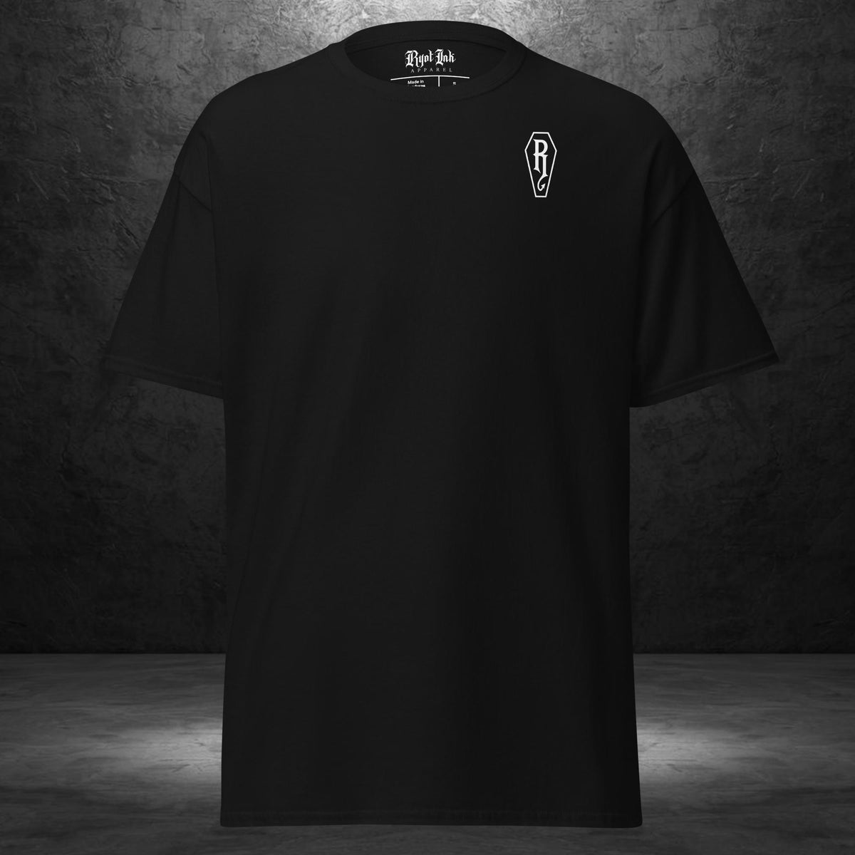 Moon Goddess Tee black unisex shirt front view by Ryot Ink